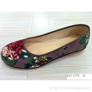 Chinese Style Women Canvas Shoes (B32-2478)